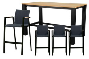 Royal seasons® Detroit/Atlanta barset zwart voor 4 personen - afbeelding 1