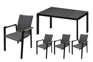 Royal seasons® Detroit/Noordwijk dining set voor 4 personen - afbeelding 1