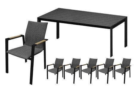 Royal seasons® Detroit/Noordwijk dining set voor 6 personen - afbeelding 1