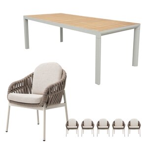 Royal seasons® Doha/Bahia dining set voor 6 personen - afbeelding 1