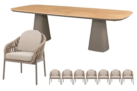 Royal seasons® Doha dining set voor 8 personen - afbeelding 1