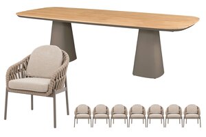 Royal seasons® Doha dining set voor 8 personen - afbeelding 1