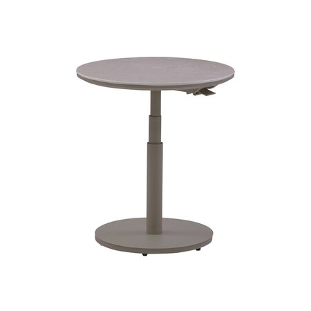 Royal seasons® Jura bijzettafel in hoogte verstelbaar D60 x 45/66 cm espresso