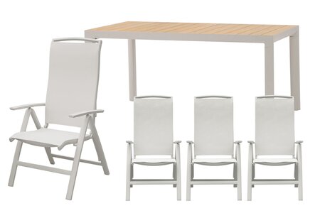 Royal seasons® La Palma dining set voor 4 personen - afbeelding 1