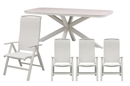 Royal seasons® La Palma dining set voor 4 personen - afbeelding 1