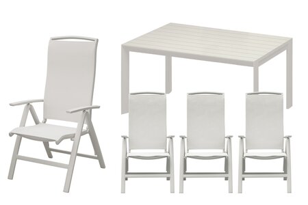 Royal seasons® La Palma dining set voor 4 personen - afbeelding 1