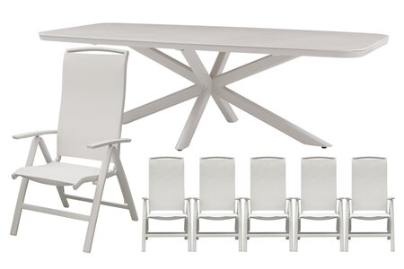 Royal seasons® La Palma dining set voor 6 personen - afbeelding 1