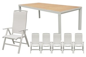 Royal seasons® La Palma dining set voor 6 personen