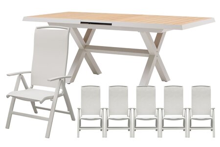 Royal seasons® La Palma dining set voor 6 personen - afbeelding 1