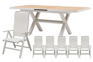 Royal seasons® La Palma dining set voor 6 personen
