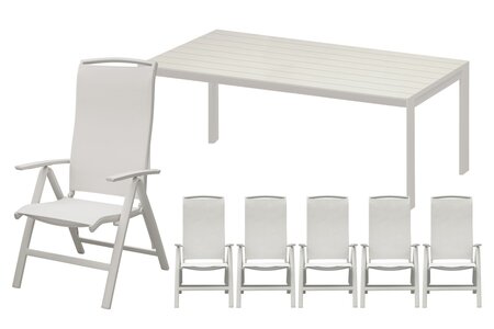 Royal seasons® La Palma dining set voor 6 personen - afbeelding 1