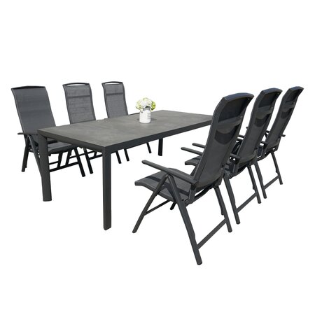 Royal seasons® La Palma dining set voor 6 personen - afbeelding 1