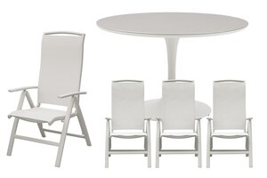 Royal seasons® La Palma ronde dining set voor 4 personen - afbeelding 1