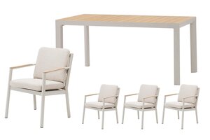 Royal seasons® Las Palmas dining set voor 4 personen - afbeelding 1