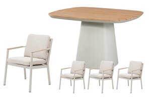 Royal seasons® Las Palmas dining set voor 4 personen - afbeelding 1