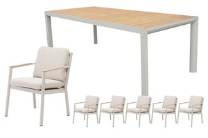 Royal seasons® Las Palmas dining set voor 6 personen - afbeelding 1