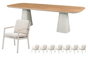 Royal seasons® Las Palmas dining set voor 8 personen - afbeelding 1