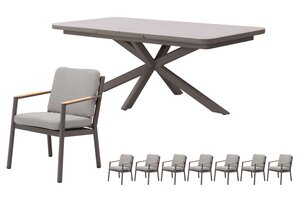 Royal seasons® Las Palmas dining set voor 8 personen - afbeelding 1