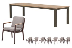 Royal seasons® Las Palmas dining set voor 8 personen - afbeelding 1
