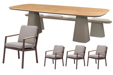 Royal seasons® Las Palmas dining set voor 8 personen - afbeelding 1