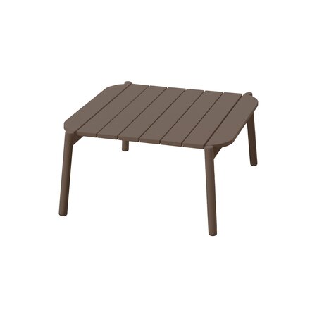 Royal seasons® Las Palmas salontafel 70 x 70 x H38 cm alu espresso - afbeelding 1