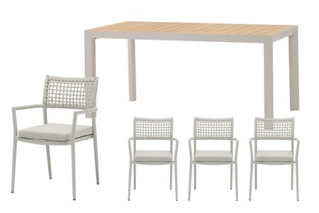 Royal seasons® Liv/Bahia dining set voor 4 personen - afbeelding 1