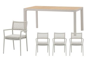 Royal seasons® Liv/Bahia dining set voor 4 personen - afbeelding 1