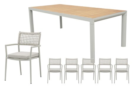 Royal seasons® Liv/Bahia dining set voor 6 personen - afbeelding 1