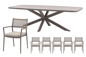 Royal seasons® Liv dining set voor 6 personen - afbeelding 1