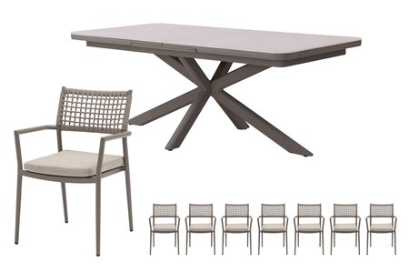 Royal seasons® Liv dining set voor 8 personen - afbeelding 1