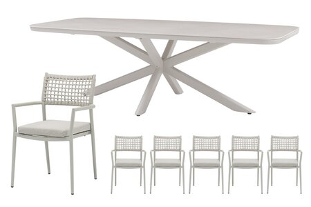 Royal seasons® Liv/Jura dining set voor 6 personen - afbeelding 1