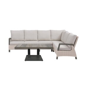 Royal seasons® Marseille hoeklounge met verstelbare tafel - afbeelding 1