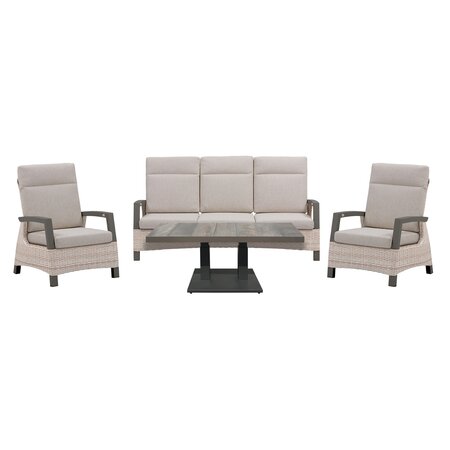 Royal seasons® Marseille loungeset met 3-zitsbank - afbeelding 1