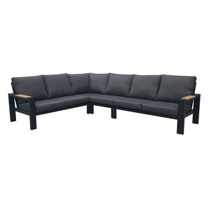 Royal seasons® Memphis hoeklounge zwart
