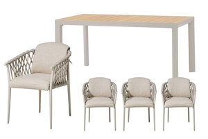 Royal seasons® Miami/Bahia dining set voor 4 personen - afbeelding 1
