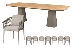 Royal seasons® Miami/Marina dining set voor 8 personen - afbeelding 1