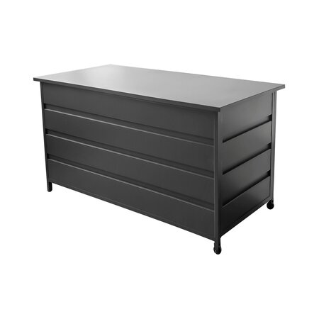 Royal seasons® Milton opbergbox aluminium 130 x 60 x 75 cm antraciet