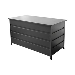 Royal seasons® Milton opbergbox aluminium 130 x 60 x 75 cm antraciet