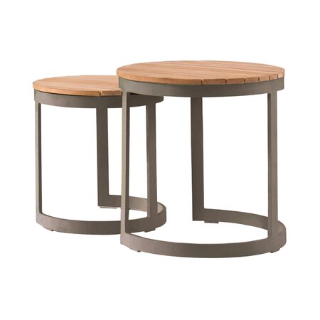 Royal seasons® Neverland bijzettafels espresso set van 2