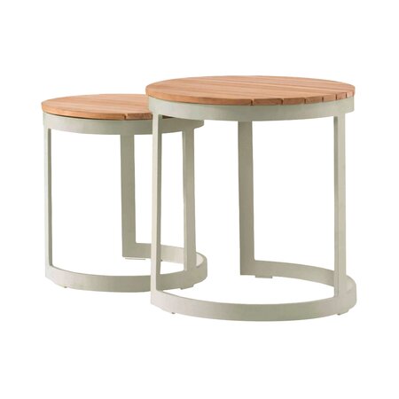 Royal seasons® Neverland bijzettafels zand set van 2