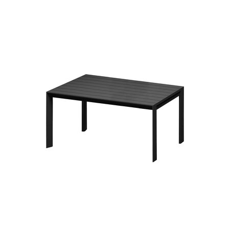 Royal seasons® Noordwijk tafel 160 x 100 x H77 cm zwart - afbeelding 1