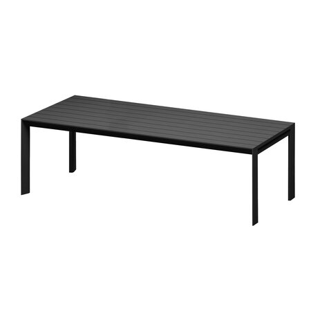 Royal seasons® Noordwijk tafel 300 x 100 x H77 cm zwart - afbeelding 1