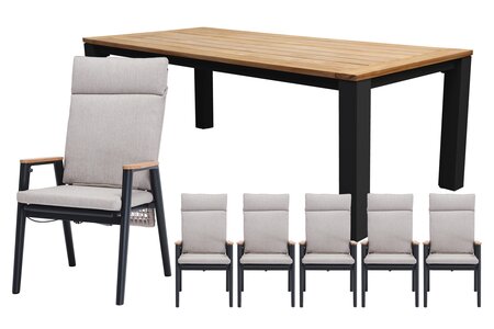 Royal seasons® Portland/Atlanta dining set voor 6 personen - afbeelding 1