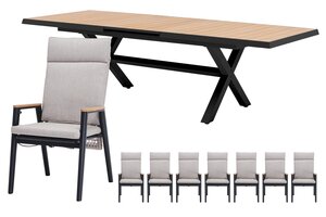 Royal seasons® Portland/Bahia dining set voor 8 personen - afbeelding 1