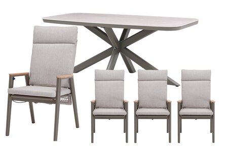 Royal seasons® Portland dining set voor 4 personen - afbeelding 1