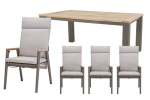 Royal seasons® Portland dining set voor 4 personen