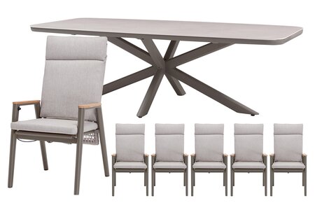 Royal seasons® Portland dining set voor 6 personen - afbeelding 1