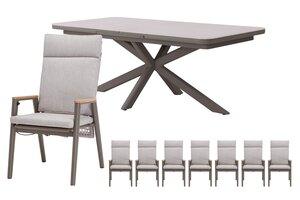 Royal seasons® Portland dining set voor 8 personen - afbeelding 1