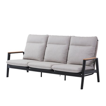 Royal seasons® Portland loungeset met teakhouten tafelblad - afbeelding 4