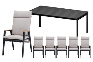 Royal seasons® Portland/Noordwijk dining set voor 6 personen